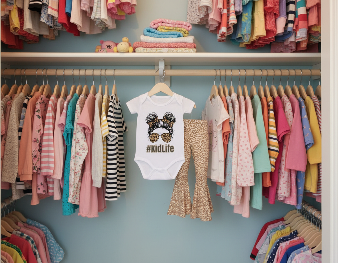 Cheetah Print Bell Bottom Outfit