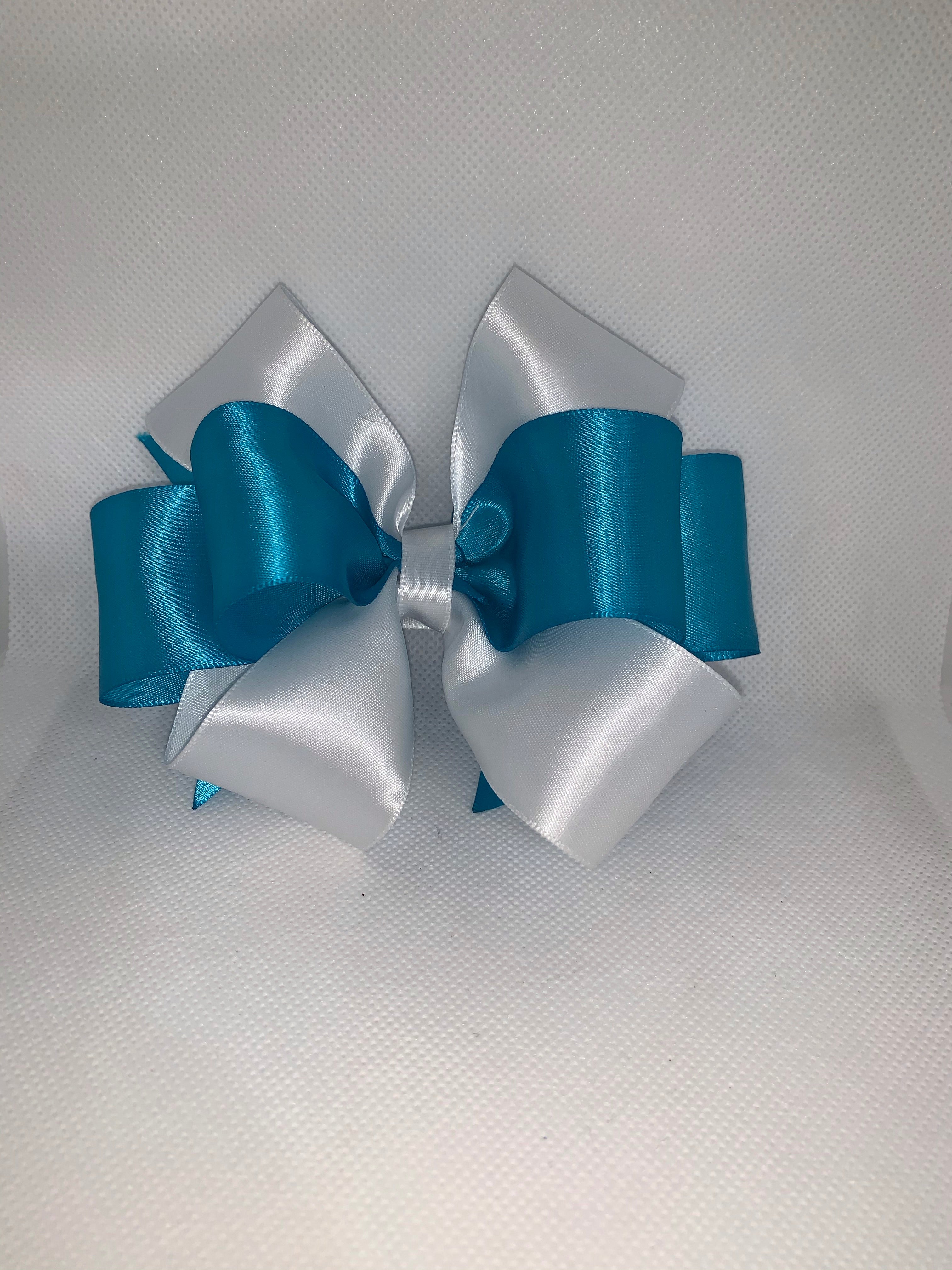 Blue & White Satin Ribbon