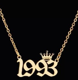 Remember the year necklace