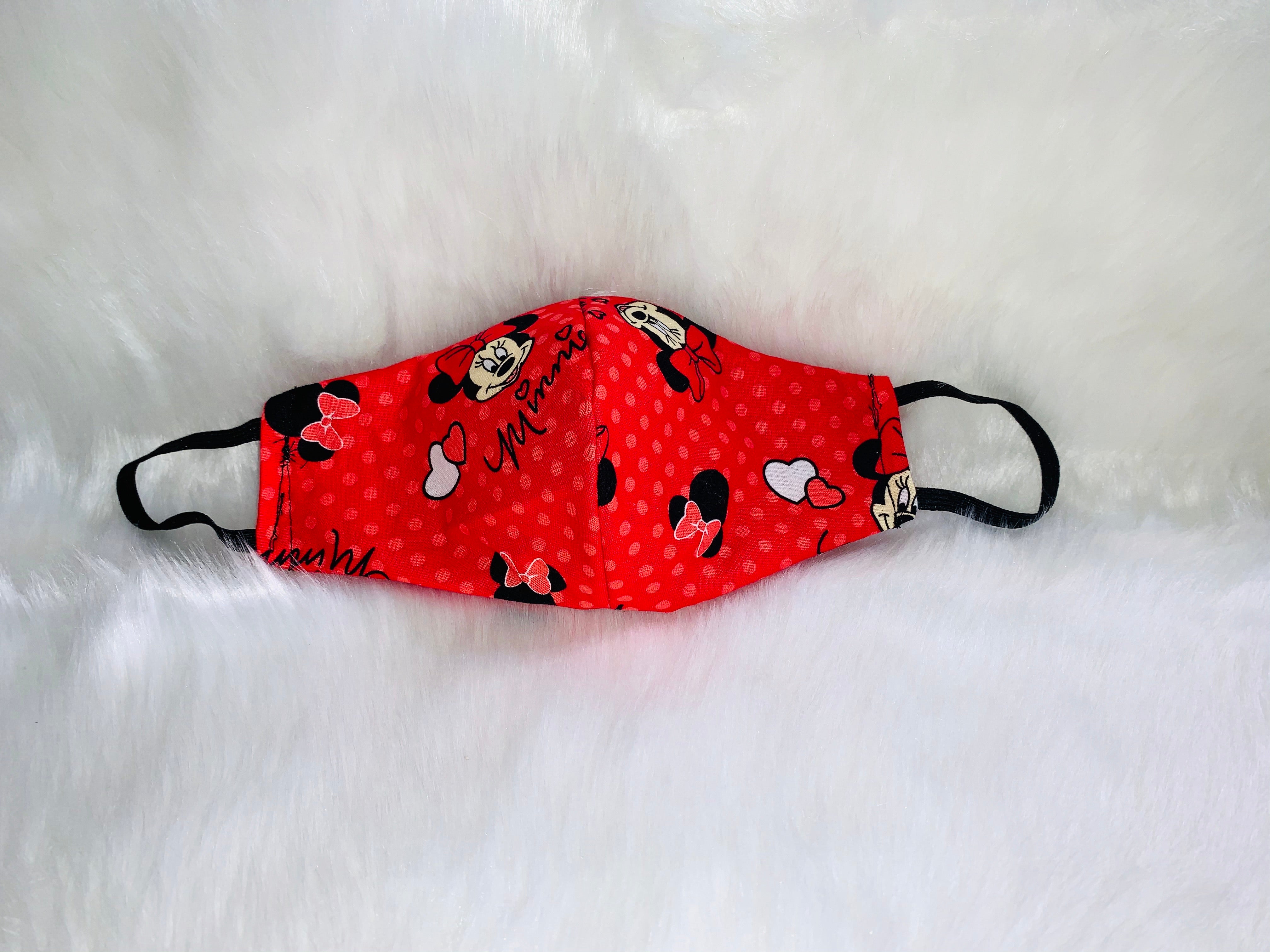 Kids Red & Black Face Mask