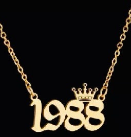 Remember the year necklace