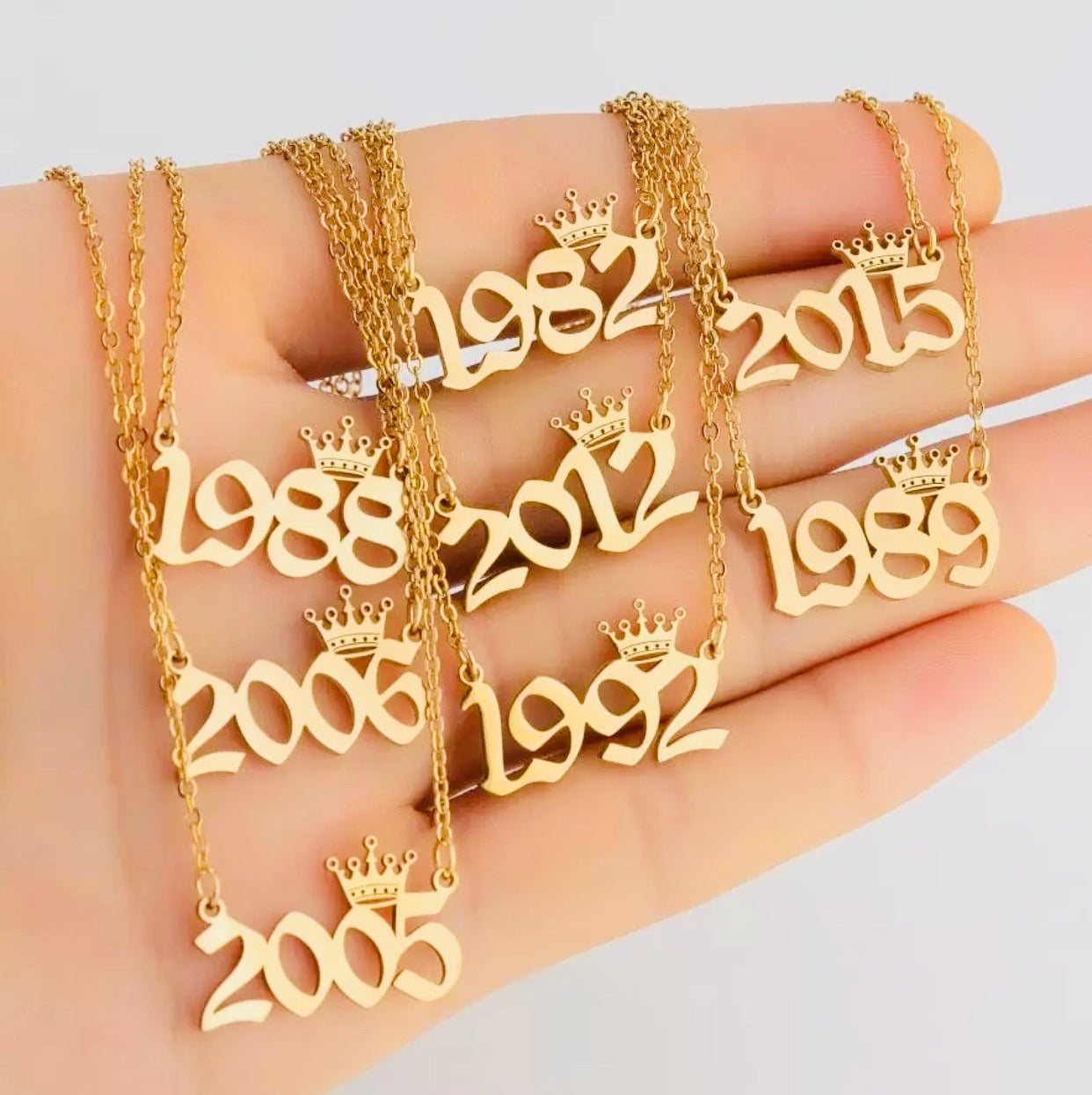 Remember the year necklace