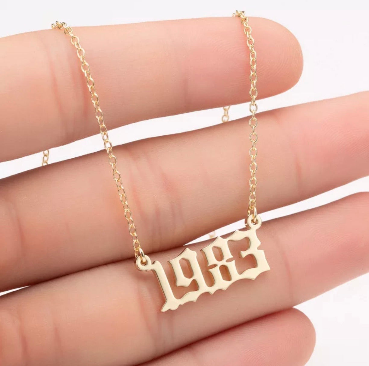 Remember the year necklace