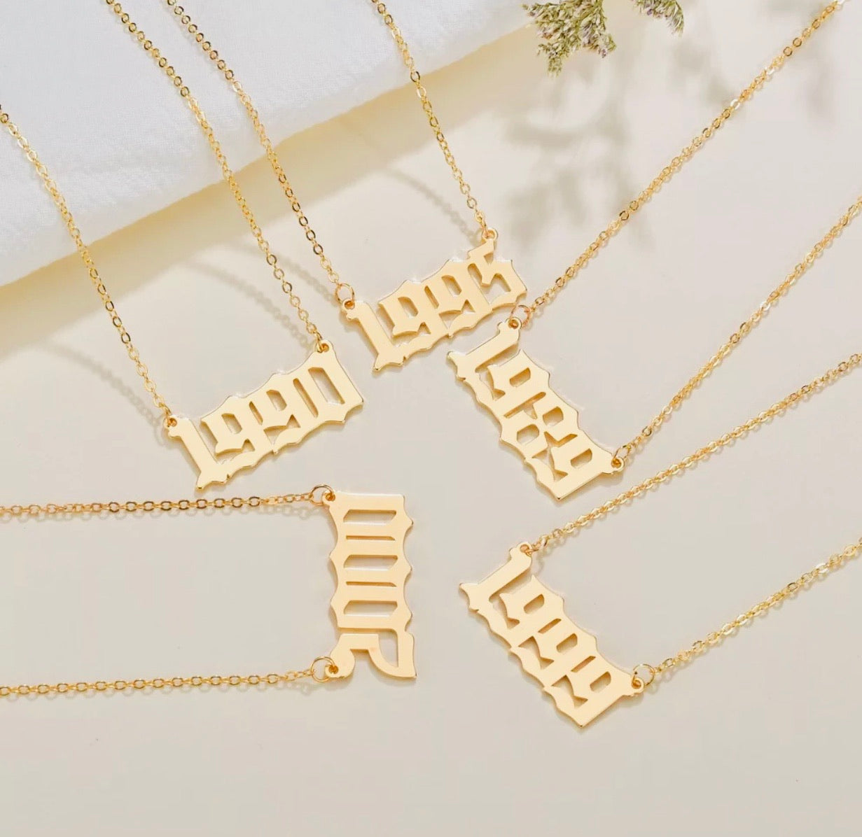 Remember the year necklace