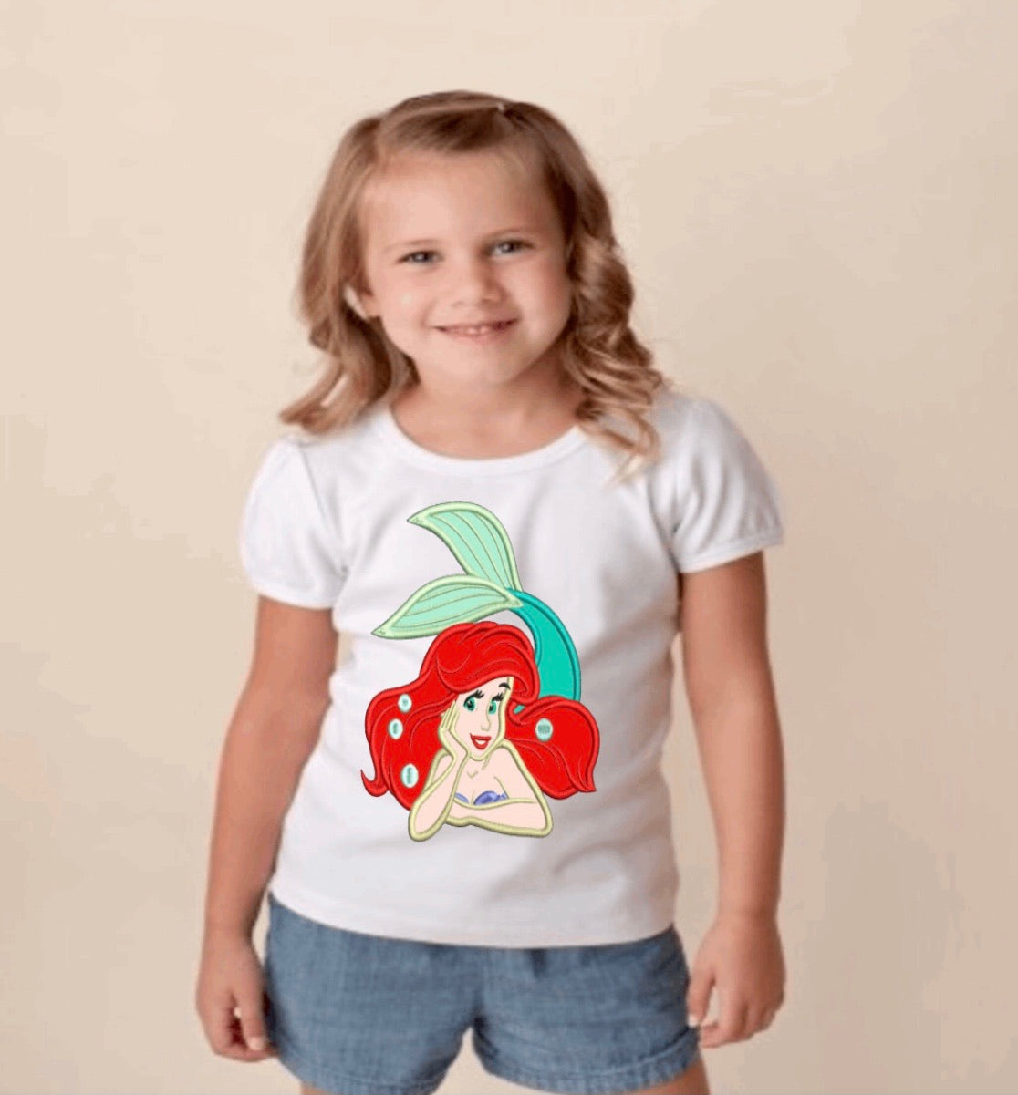 The Little Mermaid Embroidered T-shirt