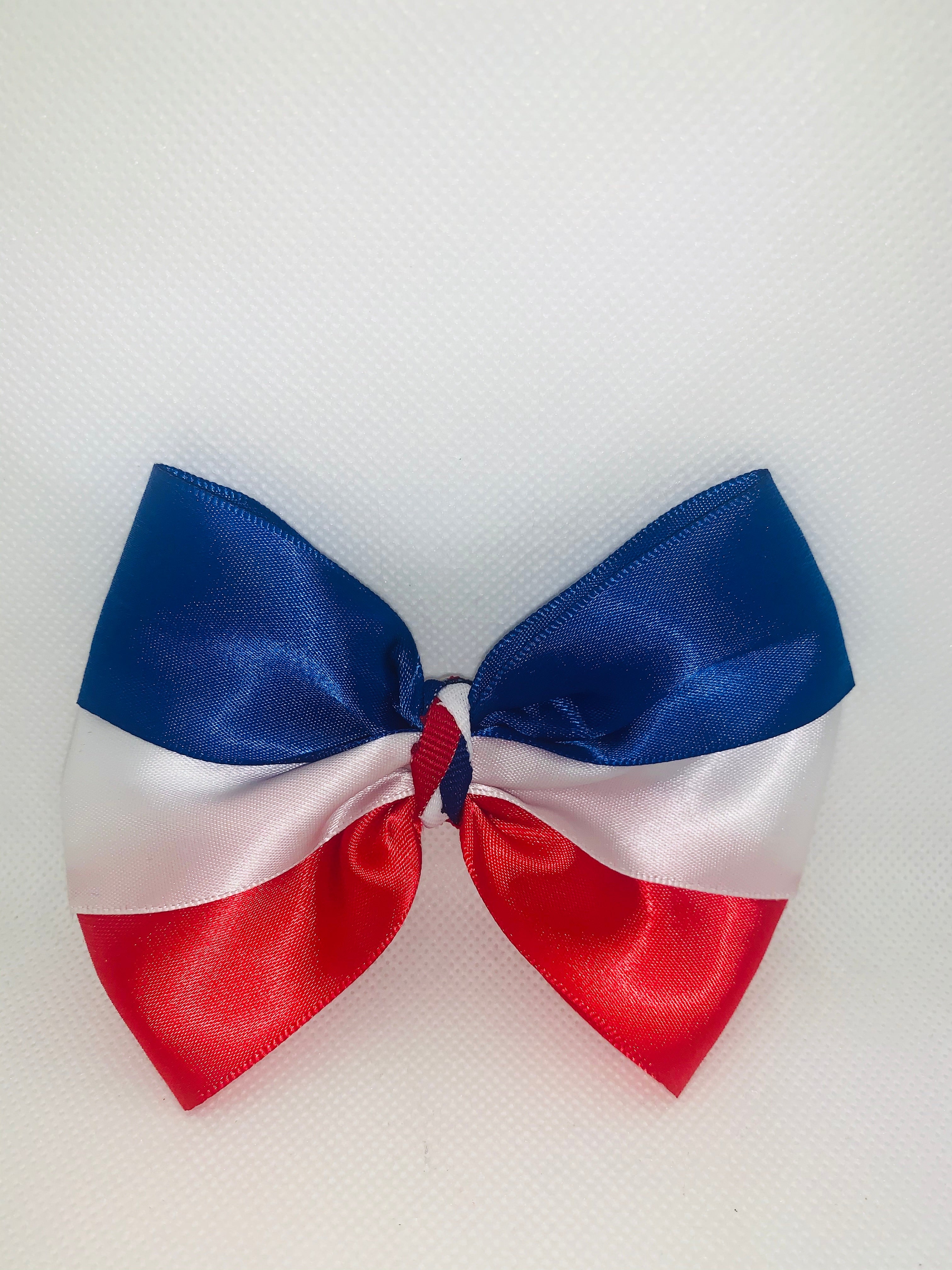 Multicolored Satin Hair Bow