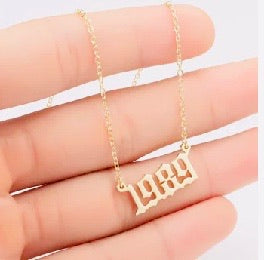 Remember the year necklace