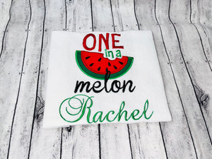 One in a Melon Embroidered T-shirt