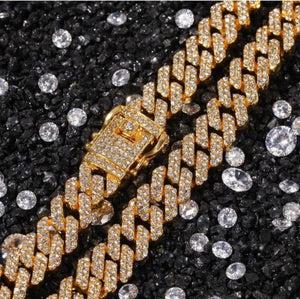 High quality CZ iced out Miami Cuban link bracelet