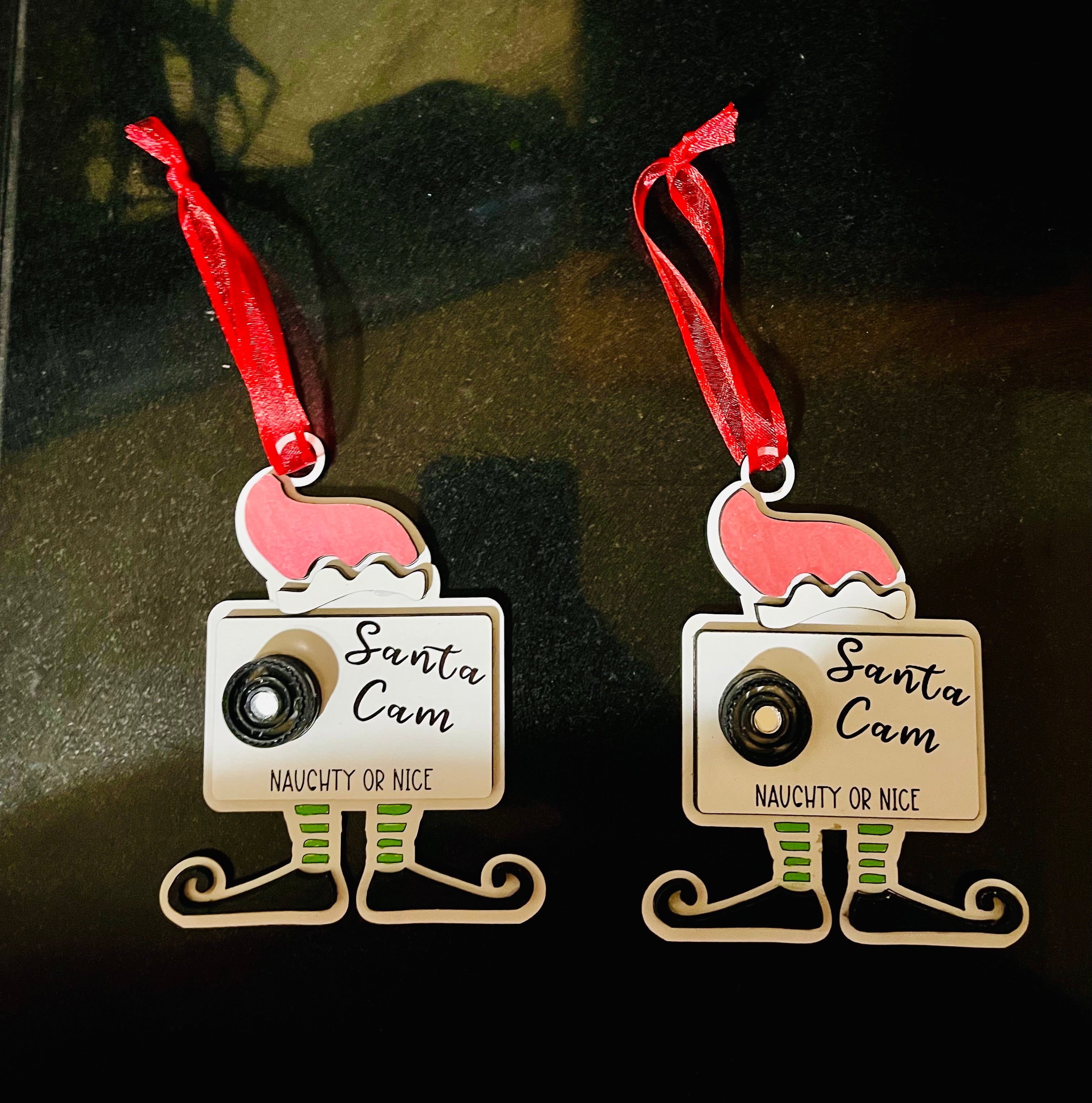 Santa Cam Ornament
