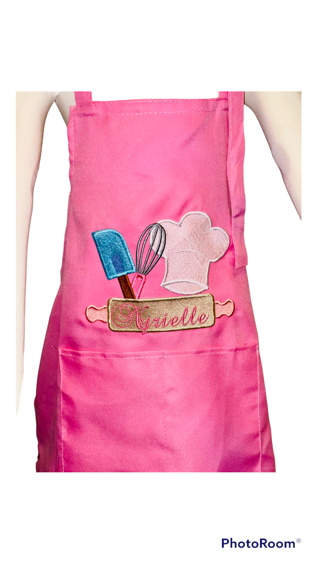 Personalized Gift |Child Apron & Hat Set with 2 Pockets for Boys or Girls | Kitchen Cooking |Baking gift