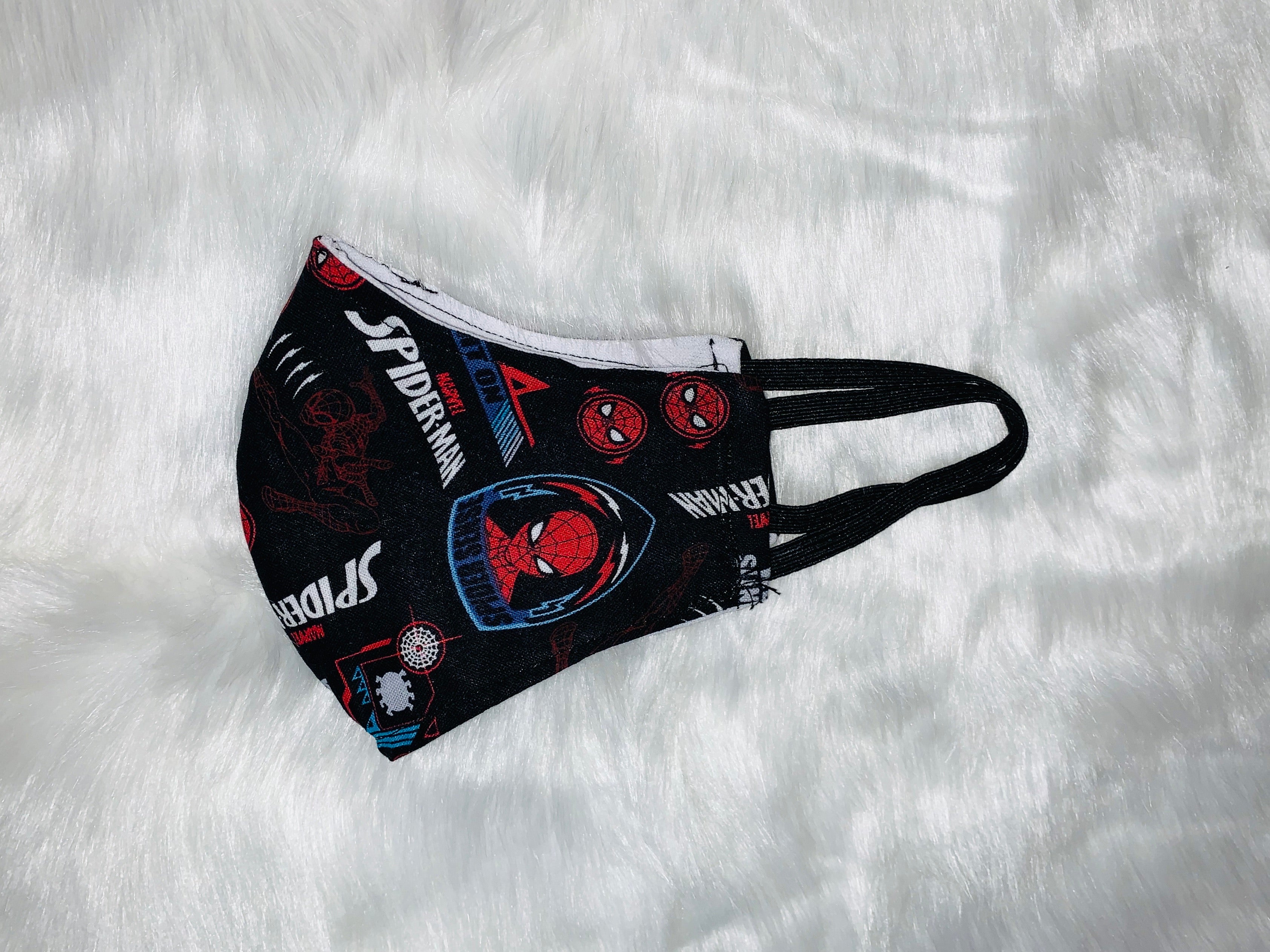 Black & Red Boys Face Mask