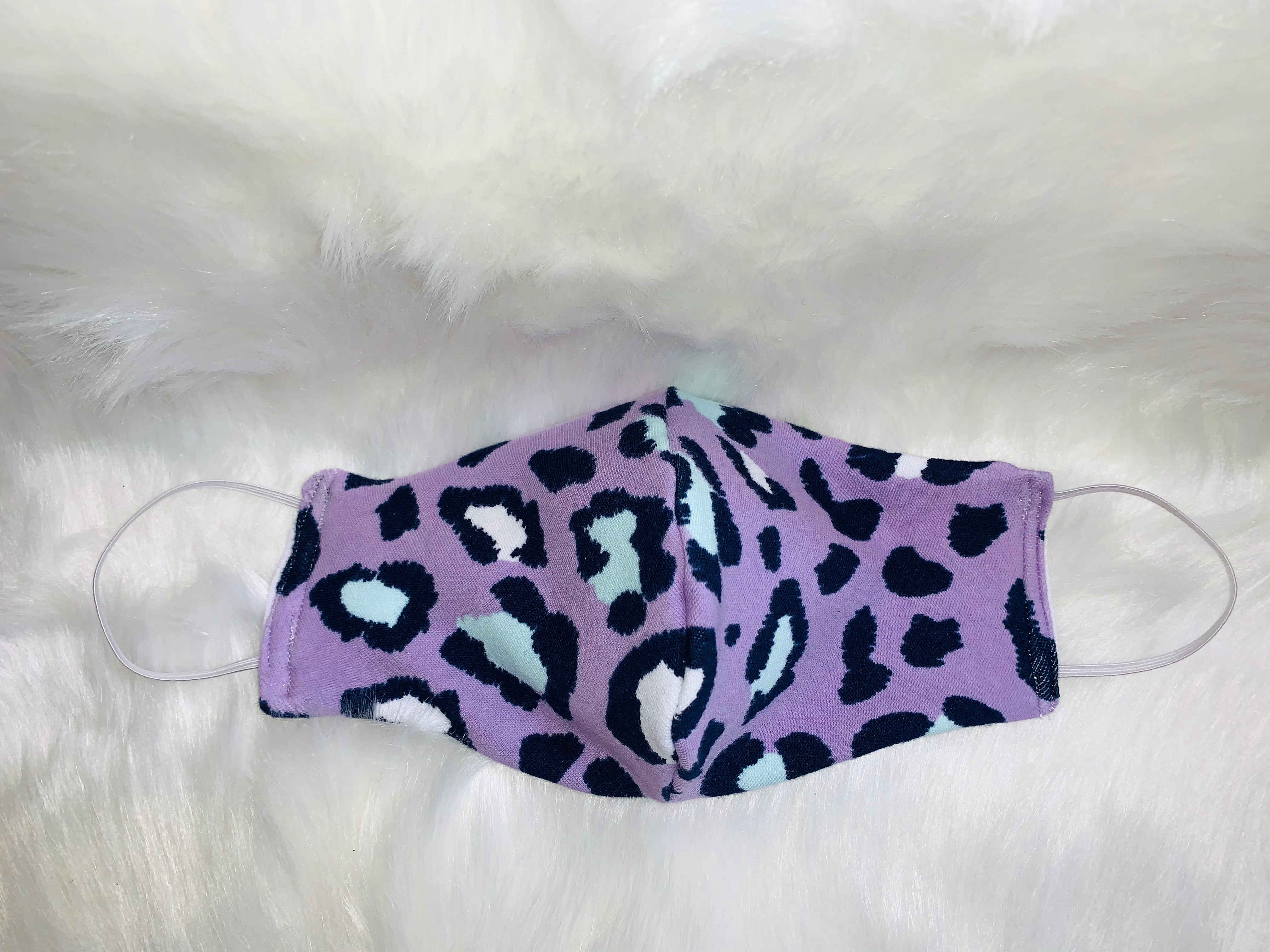 Purple Women’s Cheetah Face Mask