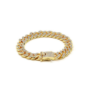 High quality CZ iced out Miami Cuban link bracelet