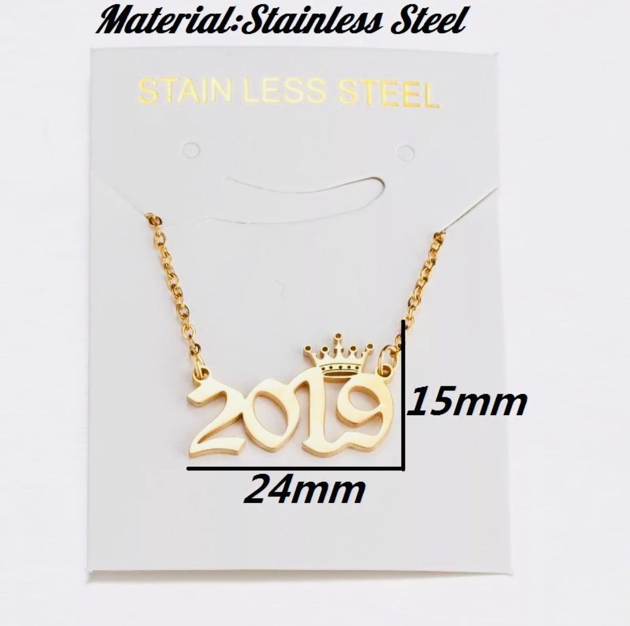 Remember the year necklace