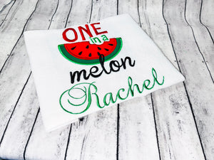 One in a Melon Embroidered T-shirt