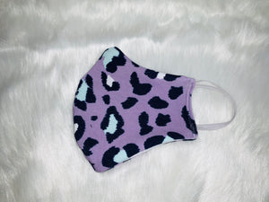 Purple Women’s Cheetah Face Mask