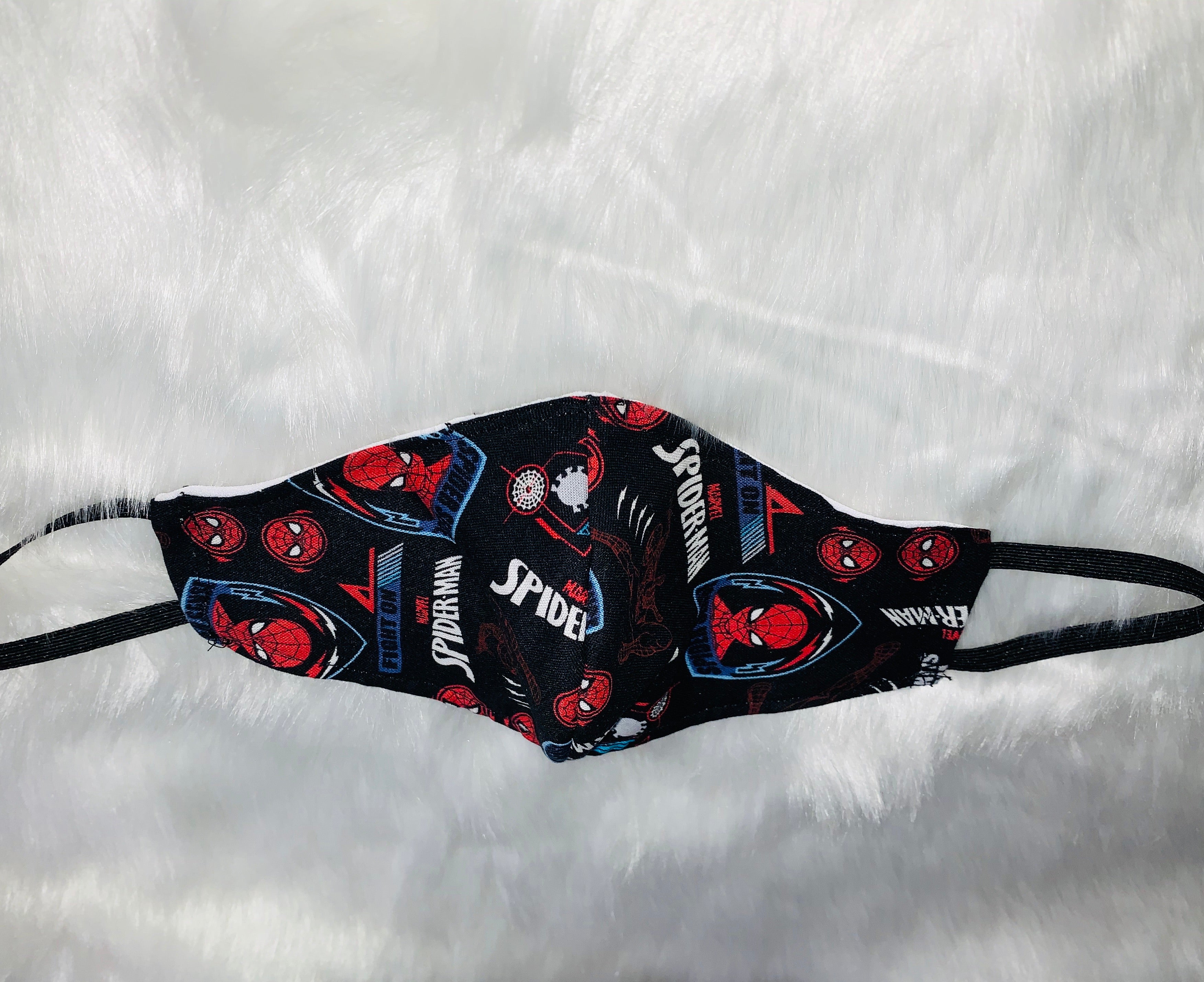 Black & Red Boys Face Mask