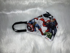 Kids White Face Mask