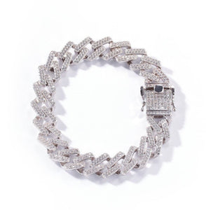 High quality CZ iced out Miami Cuban link bracelet