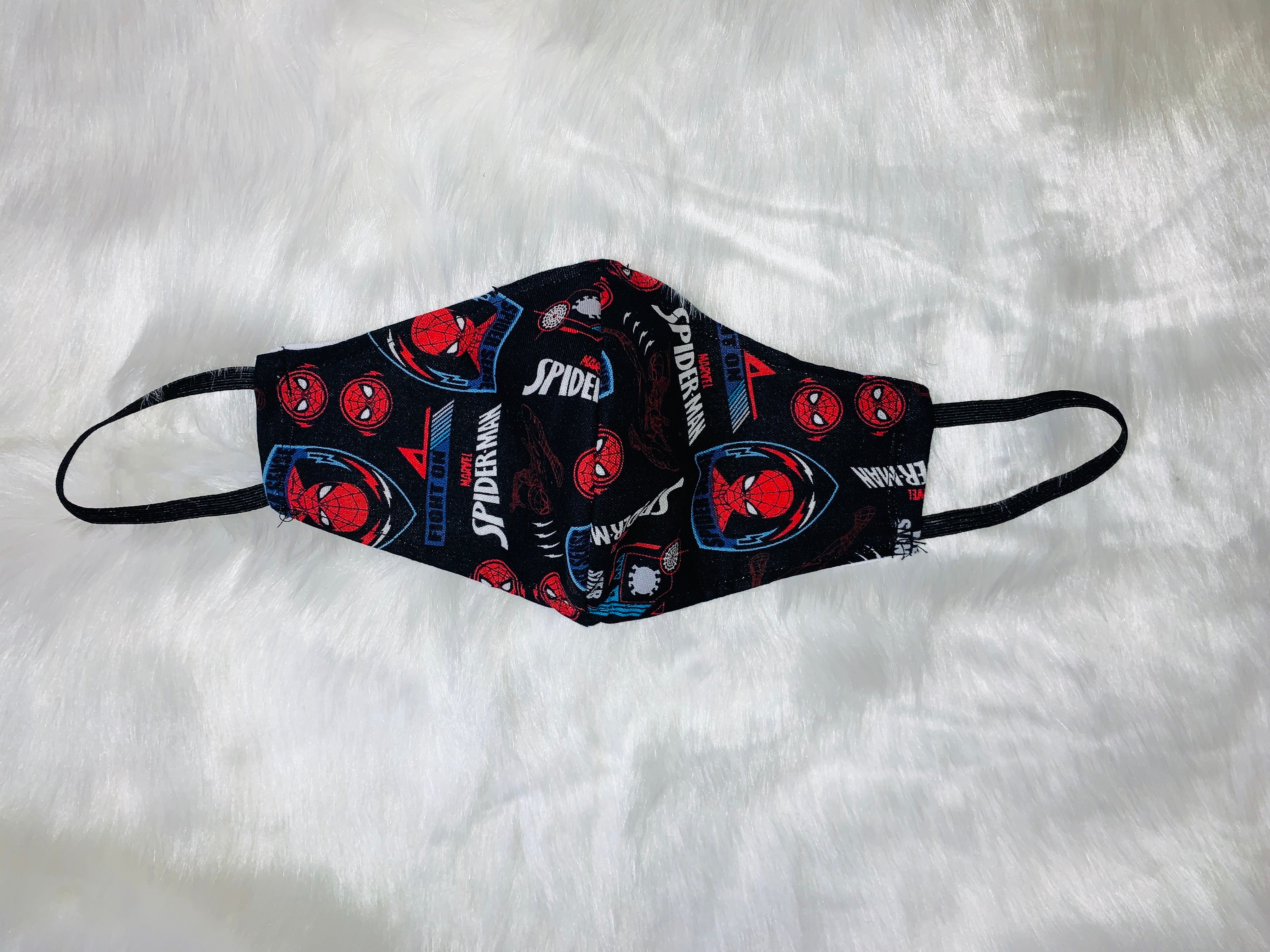 Black & Red Boys Face Mask