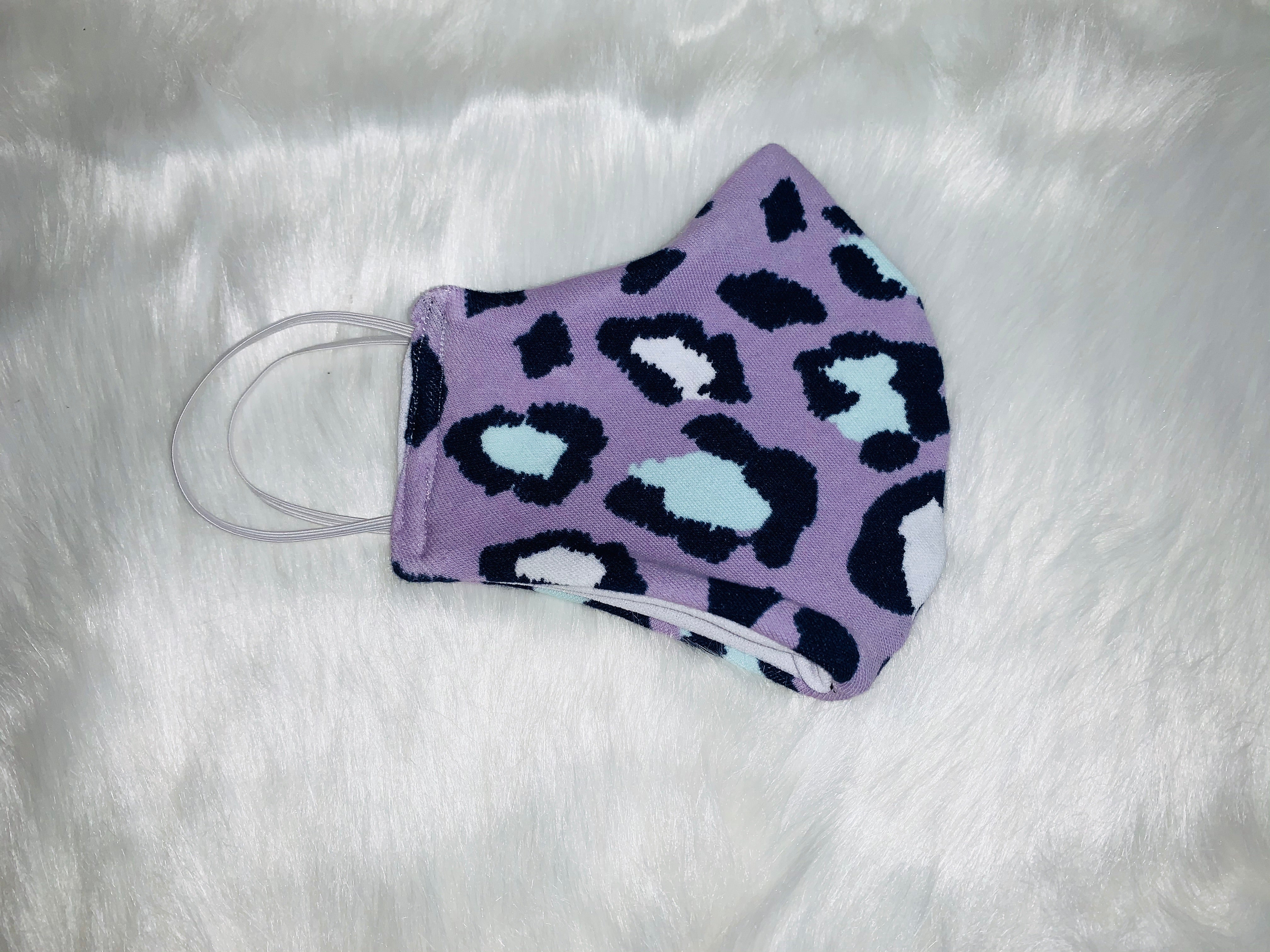 Purple Women’s Cheetah Face Mask