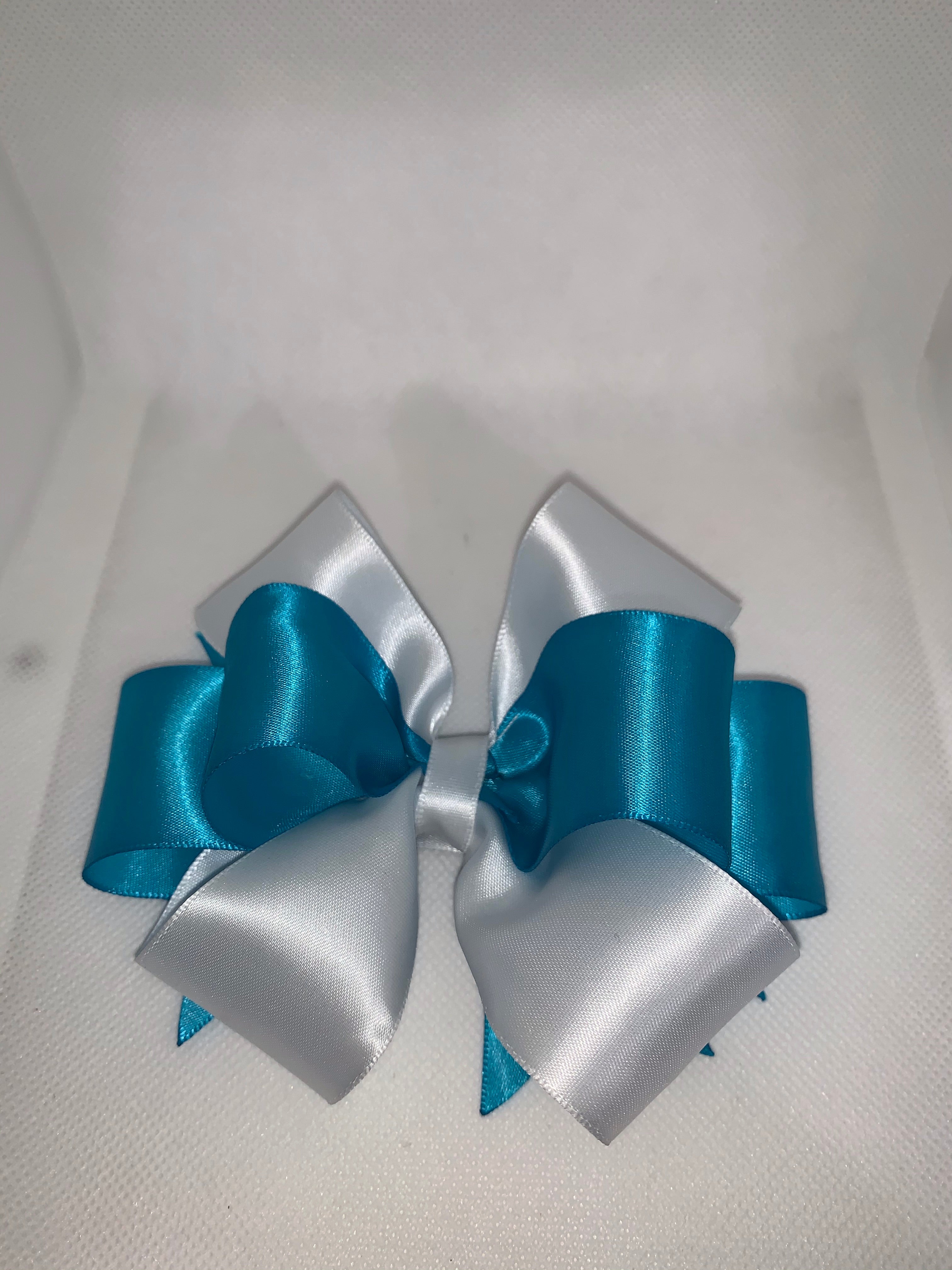 Blue & White Satin Ribbon