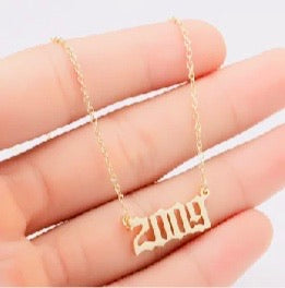Remember the year necklace