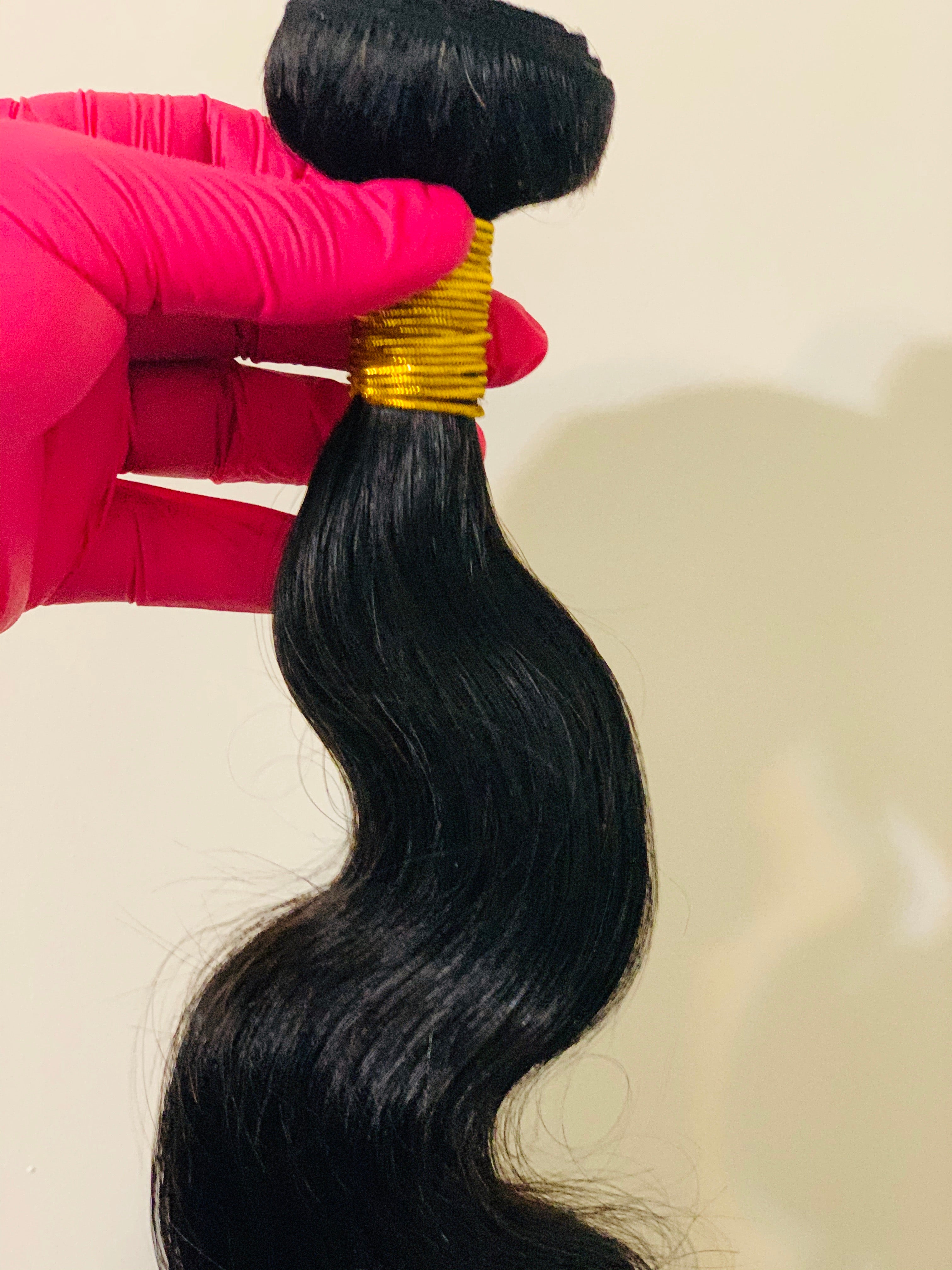 100%  Brazilian Virgin Human Hair (Body Wave ) 1B