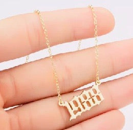Remember the year necklace