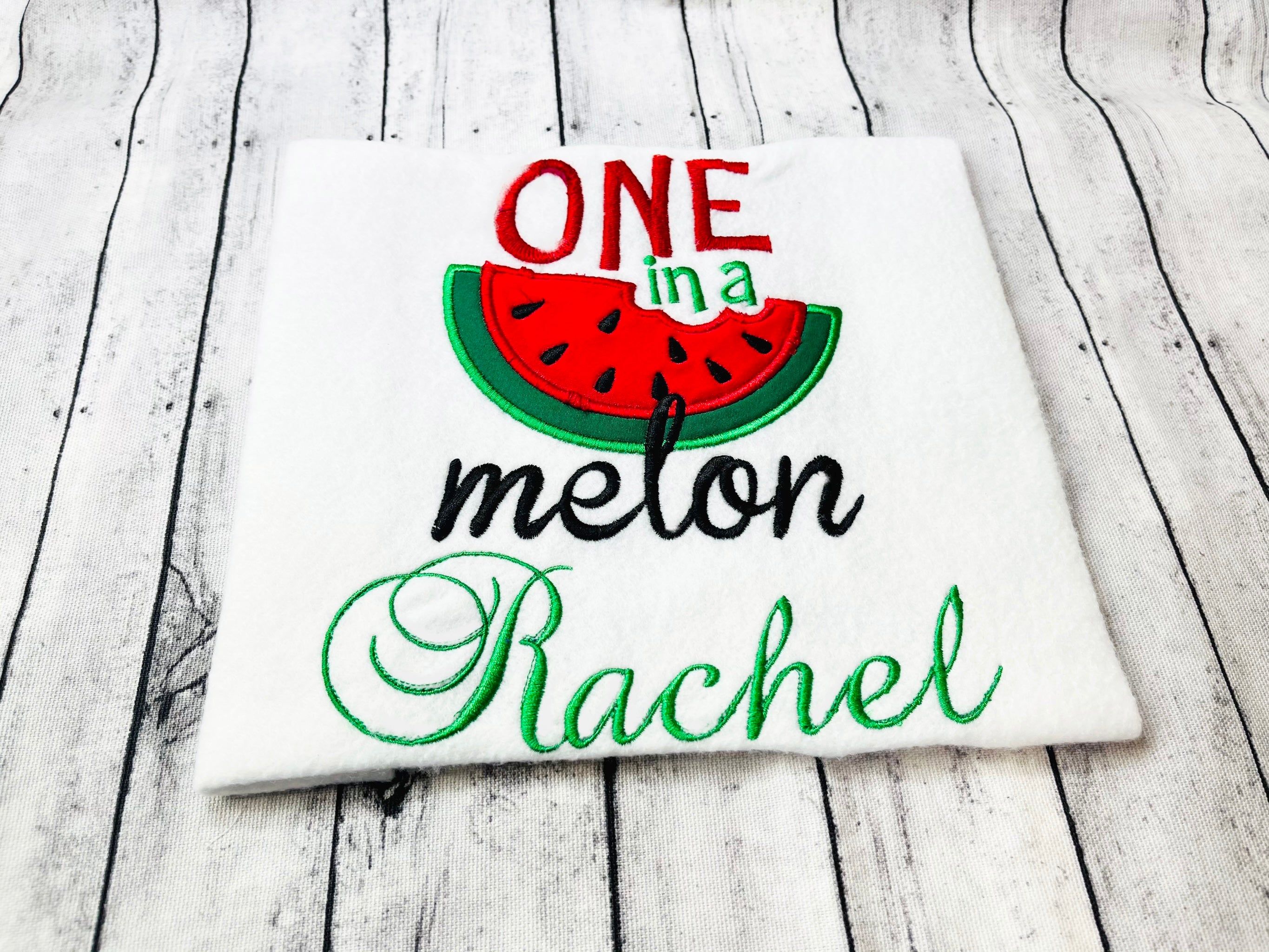 One in a Melon Embroidered T-shirt