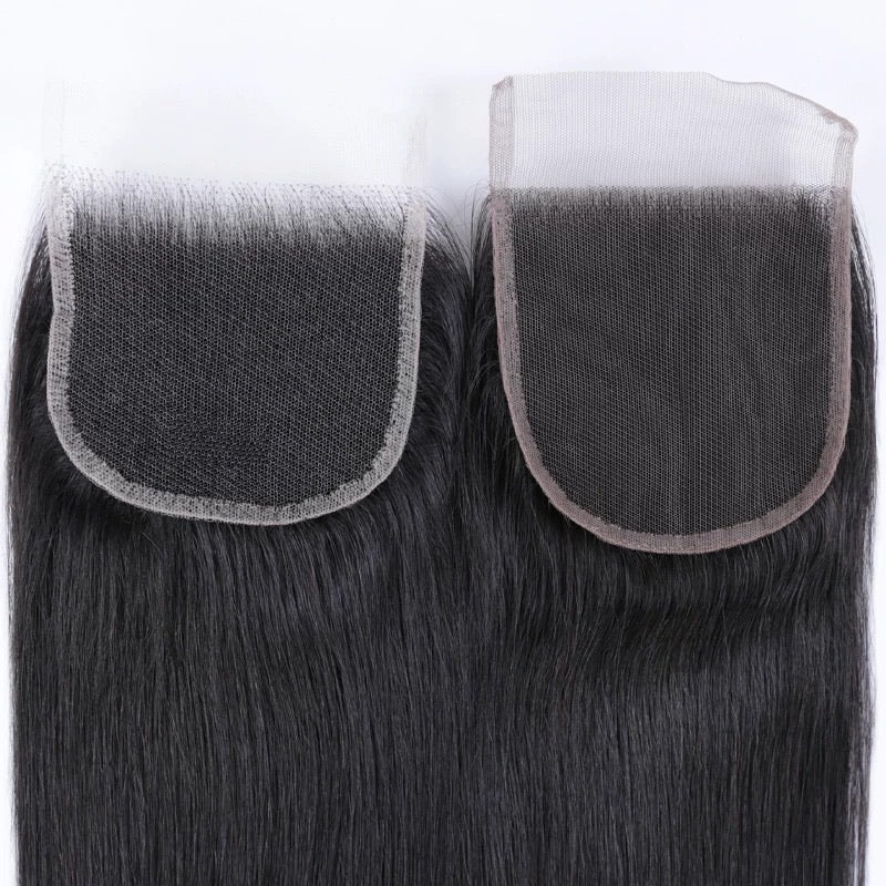 Brazilian (Straight) 4 x 4 Transparent Lace  Closure