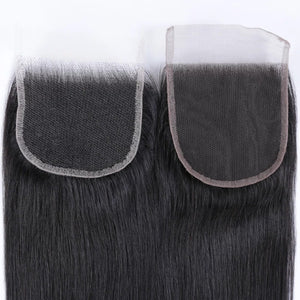 Brazilian (Straight) 4 x 4 Transparent Lace  Closure